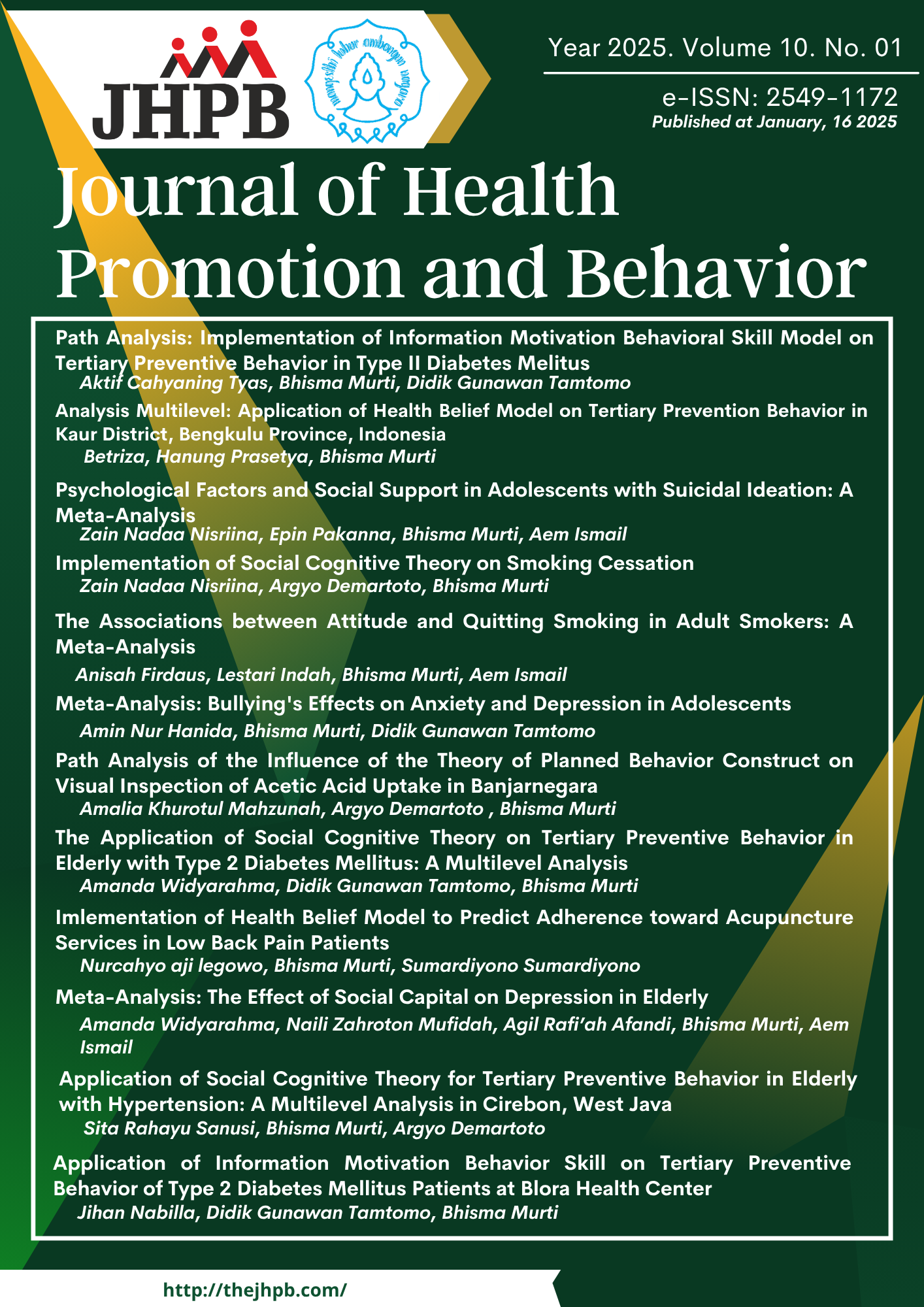 					View Vol. 10 No. 1 (2025)
				
